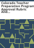 Colorado_teacher_preparation_program_approval_rubric_and_review_checklist_for_literacy_courses