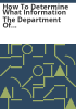 How_to_determine_what_information_the_Department_of_Revenue_can_release