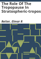 The_role_of_the_tropopause_in_stratospheric-tropospheric_exchange_processes
