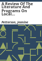 A_review_of_the_literature_and_programs_on_local_recovery_from_disaster