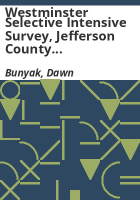 Westminster_selective_intensive_survey__Jefferson_County_Westminster__Colorado__cultural_resource_survey_2008-2009