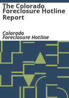 The_Colorado_Foreclosure_Hotline_report