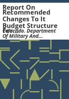 Report_on_recommended_changes_to_it_budget_structure_for_the_Executive_Director_s_Office_and_Army_National_Guard