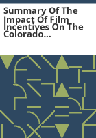 Summary_of_the_impact_of_film_incentives_on_the_Colorado_economy_and_on_public_revenues